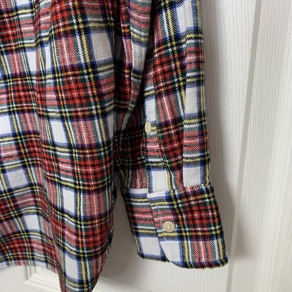 J. Crew Women's Classic Fit Multicolor Flannel Shirt Size 2 Style BD538 - Picture 9 of 13